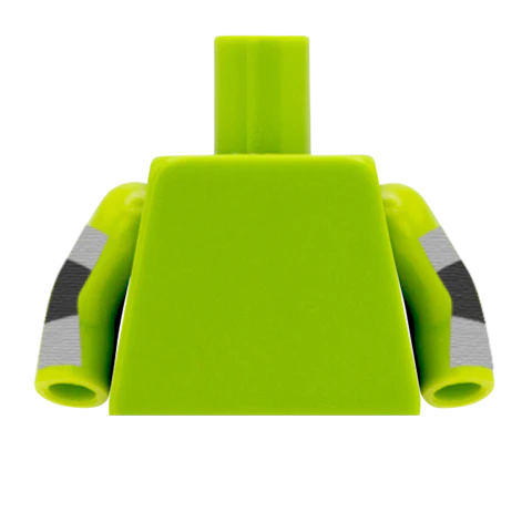 Hi Vis Jacket  - Custom Design Minifigure Torso - Image 16