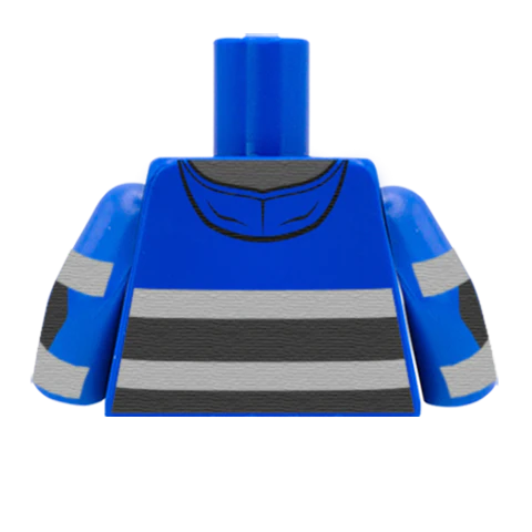 Hi Vis Jacket  - Custom Design Minifigure Torso - Image 28