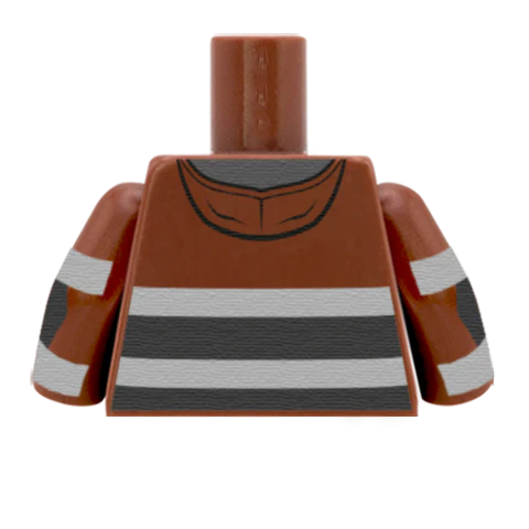 Hi Vis Jacket  - Custom Design Minifigure Torso - Image 31