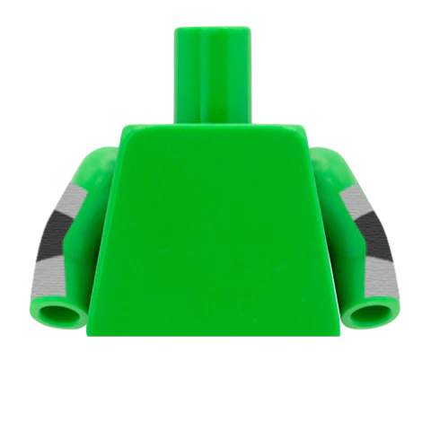 Hi Vis Jacket  - Custom Design Minifigure Torso - Image 5