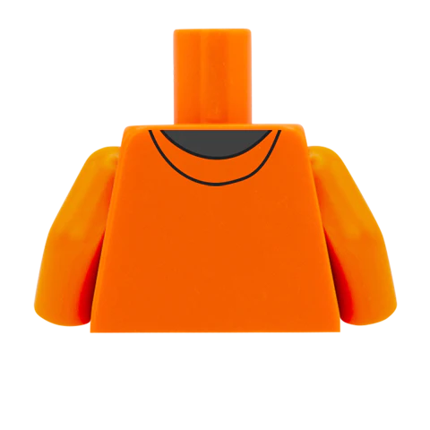 Hoodie with Dark Pocket - Custom Design Minifigure Torso - Image 52