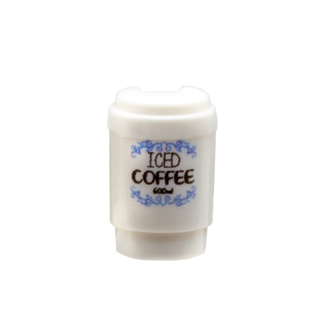 Pretend "Iced Coffee" - Minifigure Accessory (Plastic Toy)