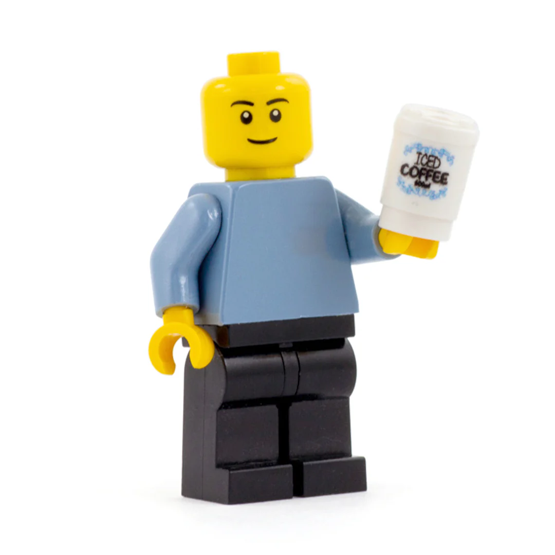 Pretend "Iced Coffee" - Minifigure Accessory (Plastic Toy) - Image 2