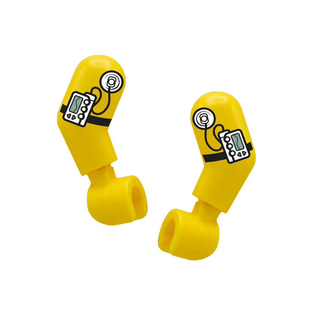 Insulin Pump - Custom Design Minifigure Arm