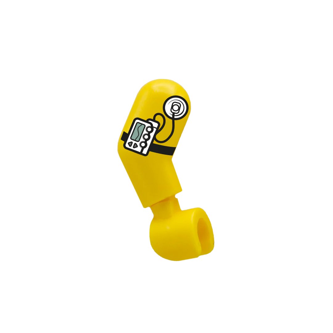 Insulin Pump - Custom Design Minifigure Arm - Image 2