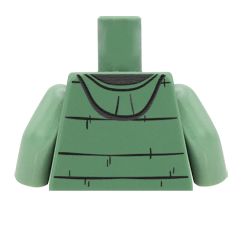 Jacket Over Cable Knit Jumper - Custom Design Minifigure Torso - Image 57