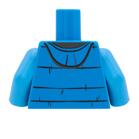 Jacket Over Cable Knit Jumper - Custom Design Minifigure Torso - Image 59