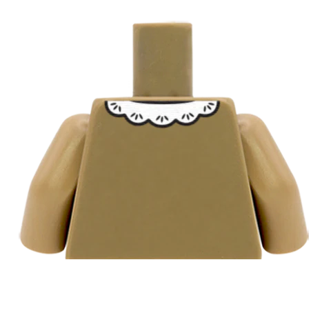 Jumper Over Lace Collar Shirt - Custom Design Minifigure Torso - Image 53