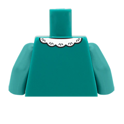 Jumper Over Lace Collar Shirt - Custom Design Minifigure Torso - Image 67
