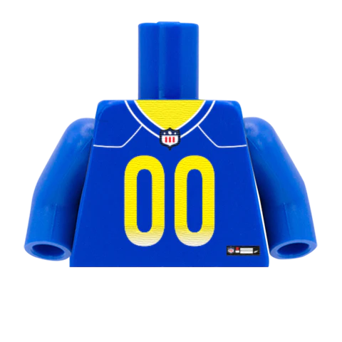 LA Rams (NFC) - Custom Design Minifigure Torso