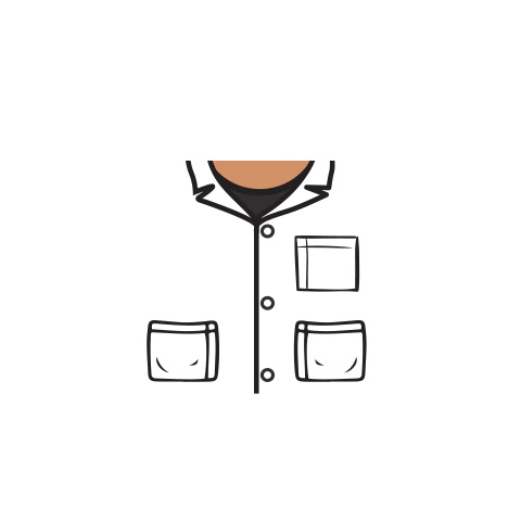 Lab Coat - Custom Design Minifigure Torso - Image 35