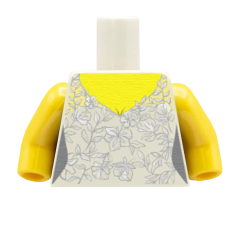 Lace Backless Wedding Dress - Custom Design Minifigure Torso - Image 3