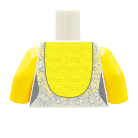 Lace Backless Wedding Dress - Custom Design Minifigure Torso - Image 8