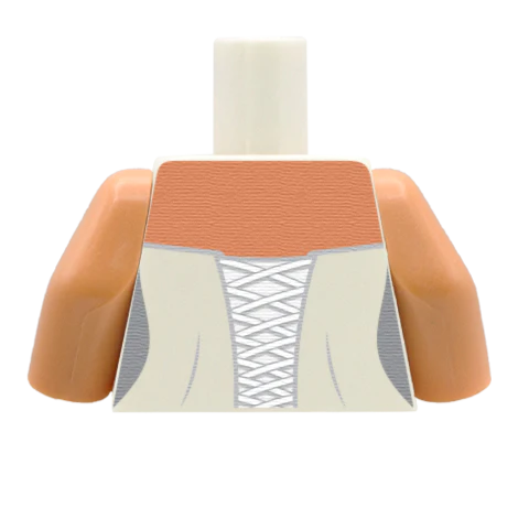 Lace Up Strapless Wedding Dress - Custom Design Minifigure Torso - Image 10