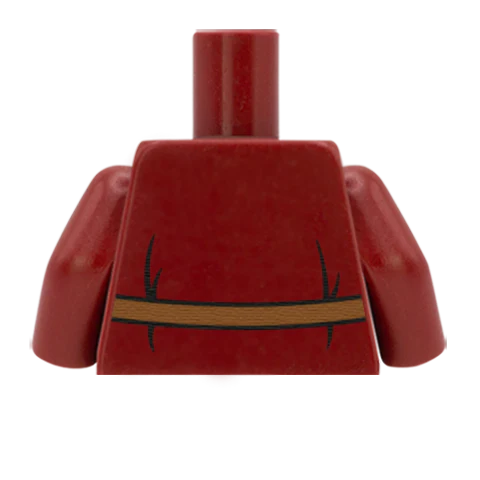 Lace Up Tunic With Belt - Custom Design Minifigure Torso - Image 52