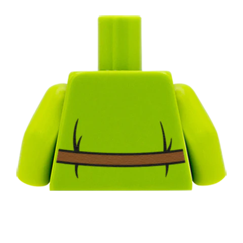 Lace Up Tunic With Belt - Custom Design Minifigure Torso - Image 60