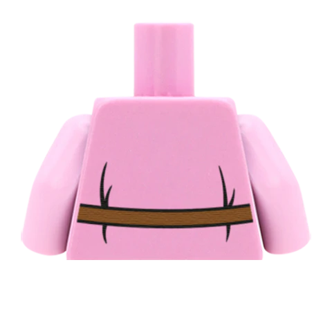 Lace Up Tunic With Belt - Custom Design Minifigure Torso - Image 63