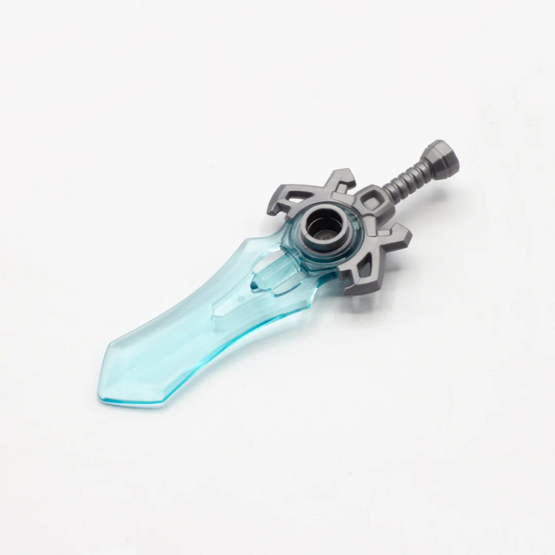 Large Fantasy Blue Sword - LEGO Minifigure Accessory (Plastic Toy) - Image 2