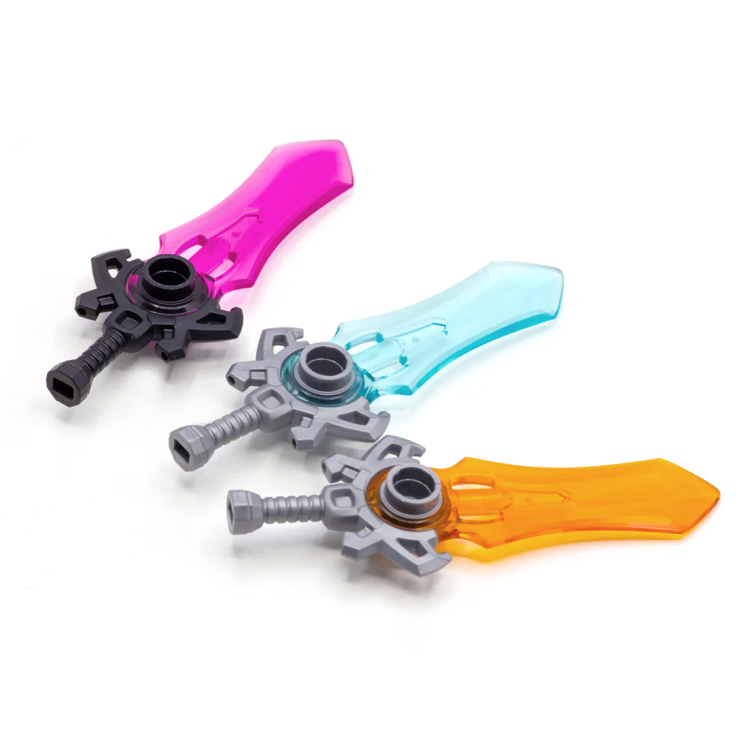 Large Fantasy Blue Sword - LEGO Minifigure Accessory (Plastic Toy) - Image 4