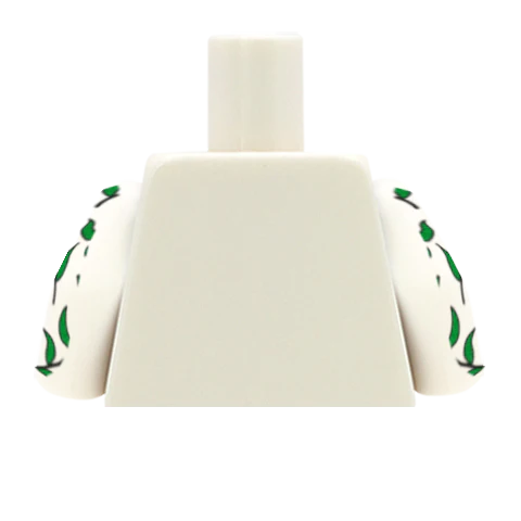 Leafy Maxi Dress Torso - Custom Design Minifigure Torso - Image 30