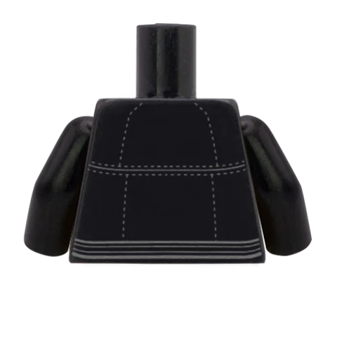 Leather Jacket Over Shirt - Custom Design Minifigure Torso - Image 34