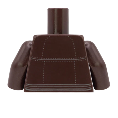 Leather Jacket Over Shirt - Custom Design Minifigure Torso - Image 40