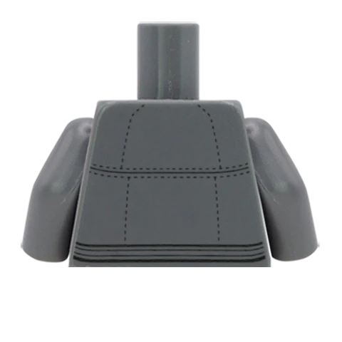 Leather Jacket Over Shirt - Custom Design Minifigure Torso - Image 42