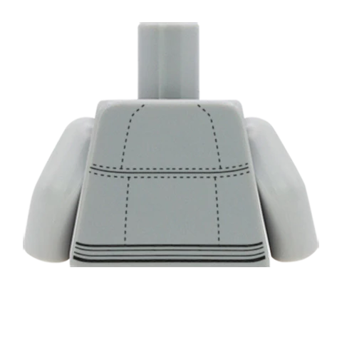 Leather Jacket Over Shirt - Custom Design Minifigure Torso - Image 50
