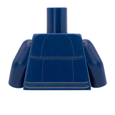 Leather Jacket Over Shirt - Custom Design Minifigure Torso - Image 53