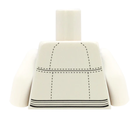 Leather Jacket Over Shirt - Custom Design Minifigure Torso - Image 62