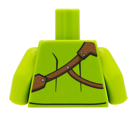 Leather Strap Over Shirt - Custom Design Minifigure Torso - Image 60