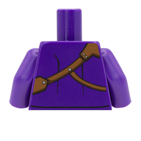 Leather Strap Over Shirt - Custom Design Minifigure Torso - Image 65