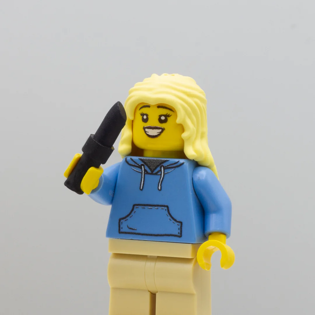 LEGO Black Lipstick / Gloss - Minifigure Accessory - Image 2