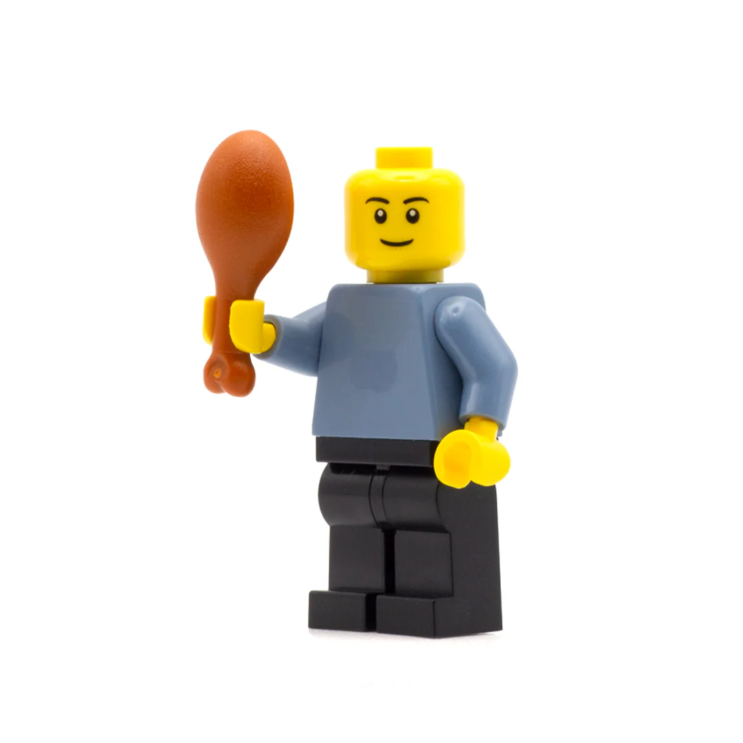 LEGO Chicken / Turkey Leg - Minifigure Accessory - Image 2
