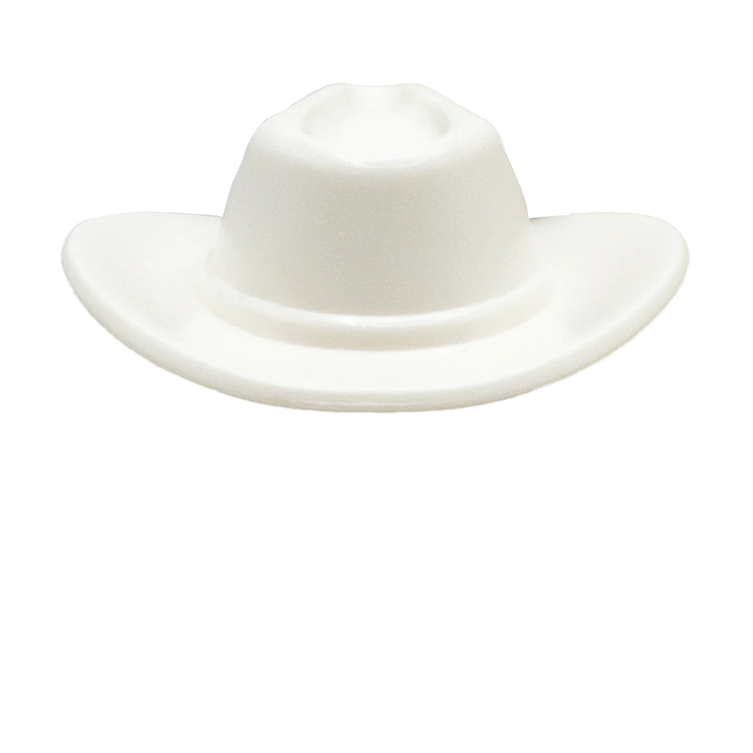 LEGO Trilby (White) - LEGO Headwear - Image 2