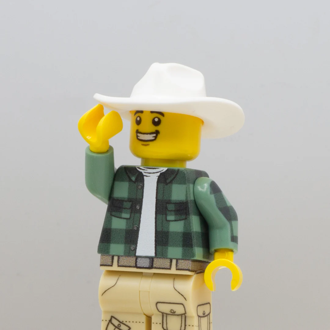LEGO Trilby (White) - LEGO Headwear - Image 4