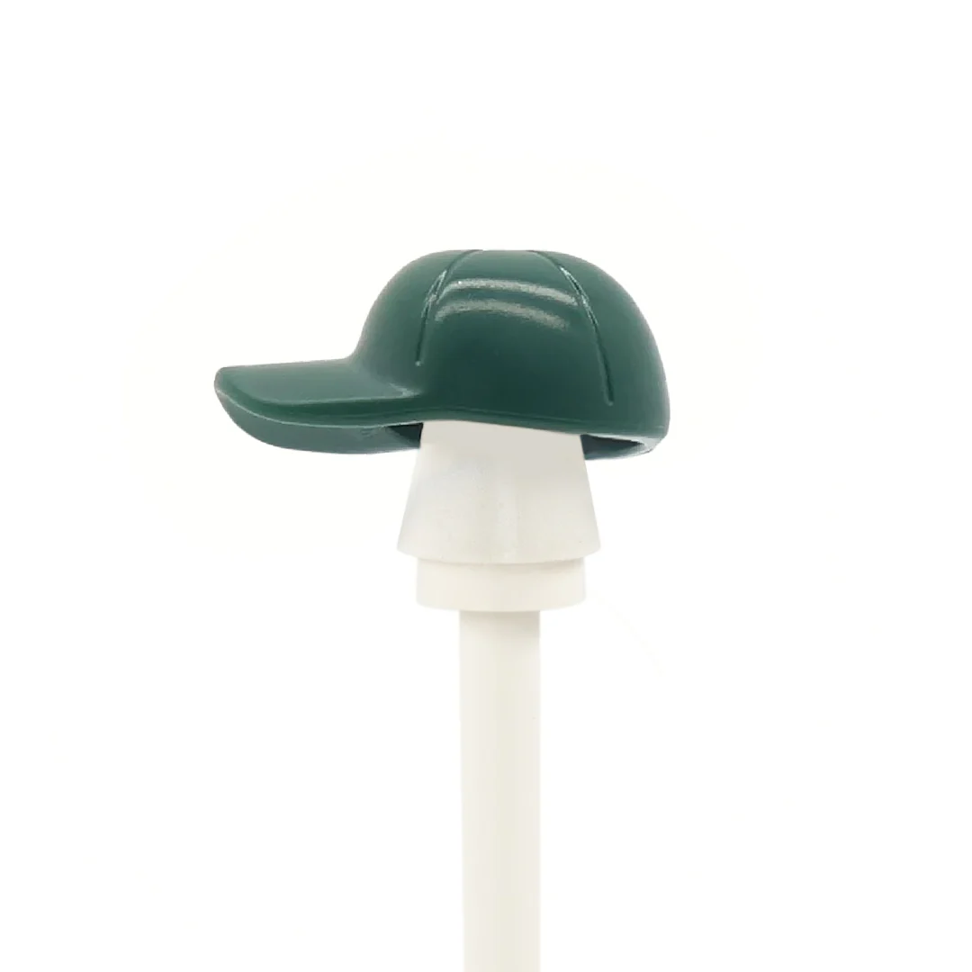 LEGO Dark Green Lined Baseball Cap - Minifigure Hat - Image 2