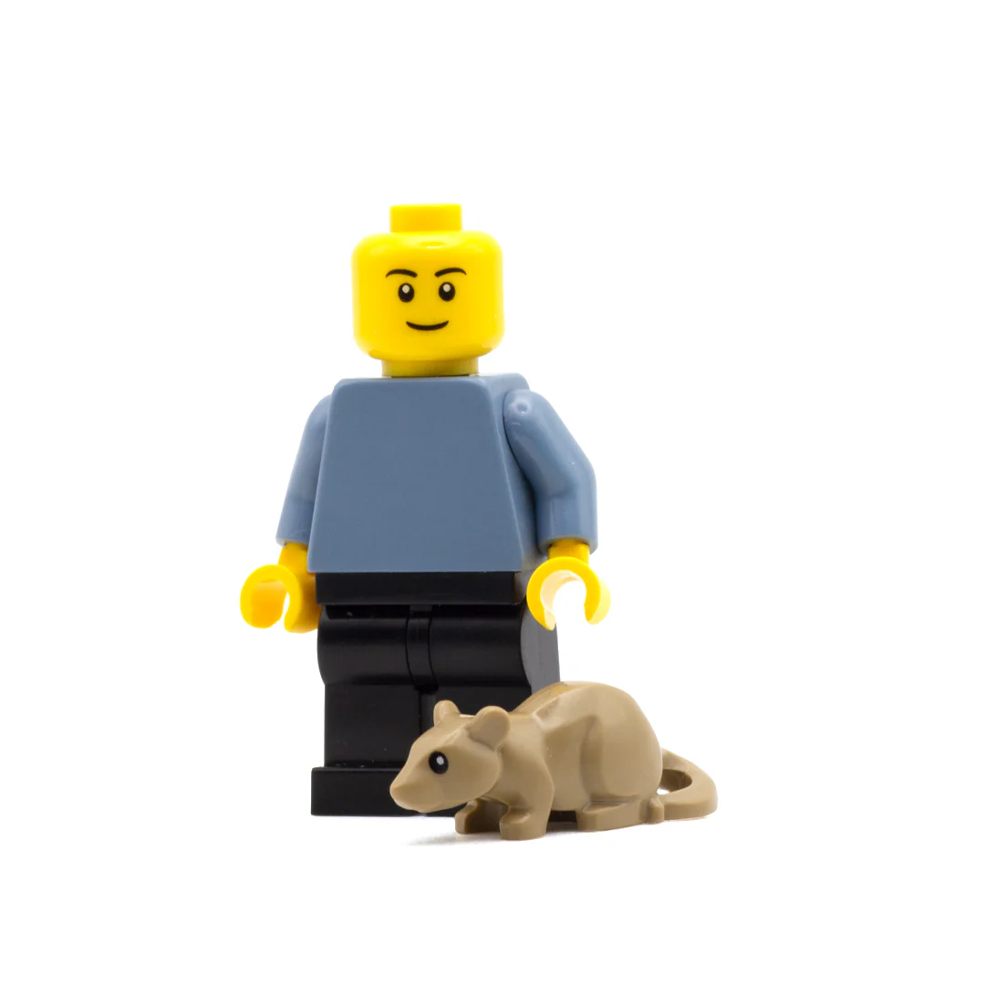 LEGO Dark Tan Rat - Image 2
