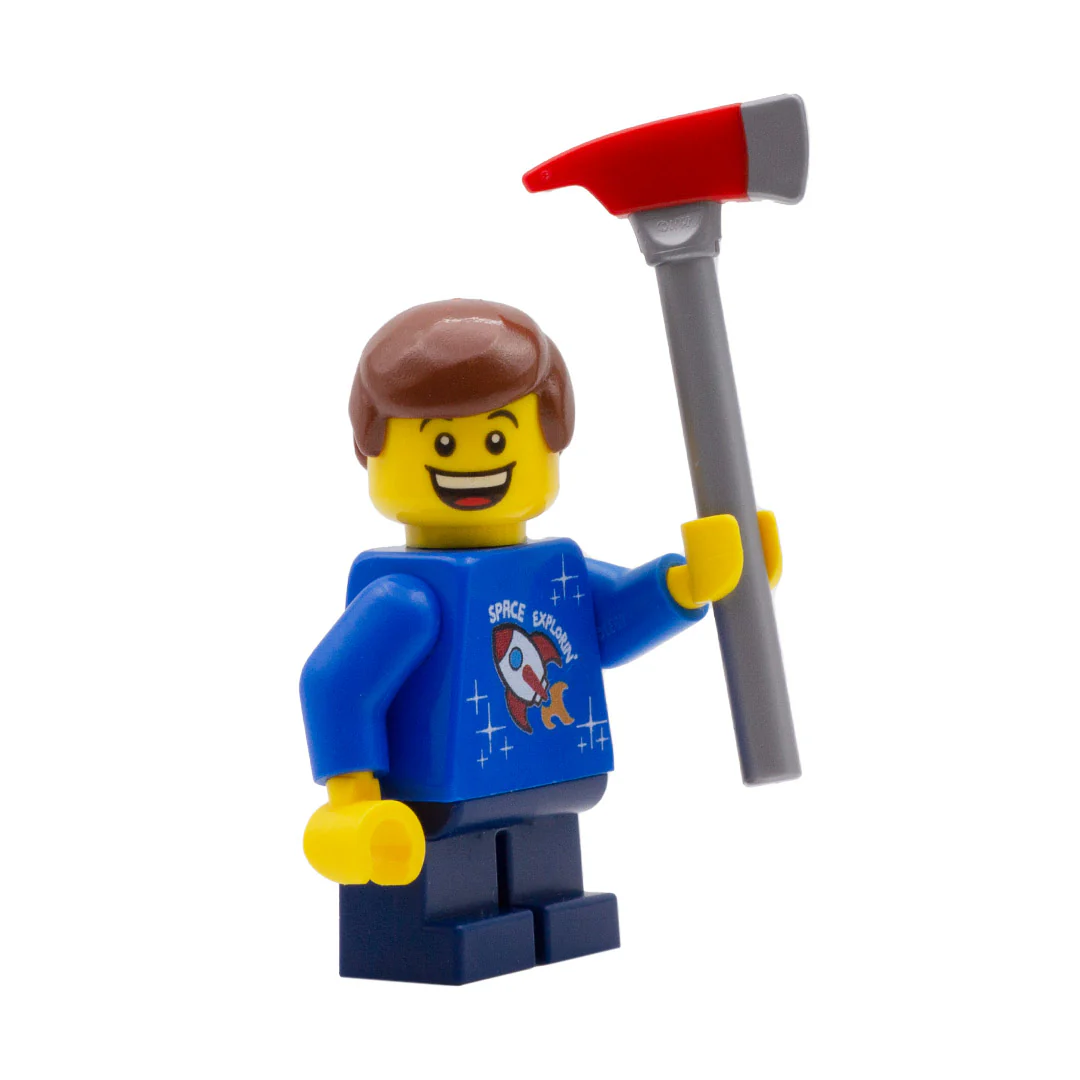 LEGO Fire Axe - Minifigure Accessory (Plastic Toy) - Image 2