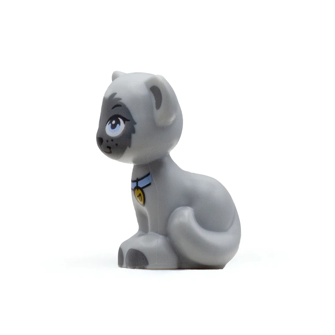 LEGO Friends Sitting Cat (Light Grey) - Image 2