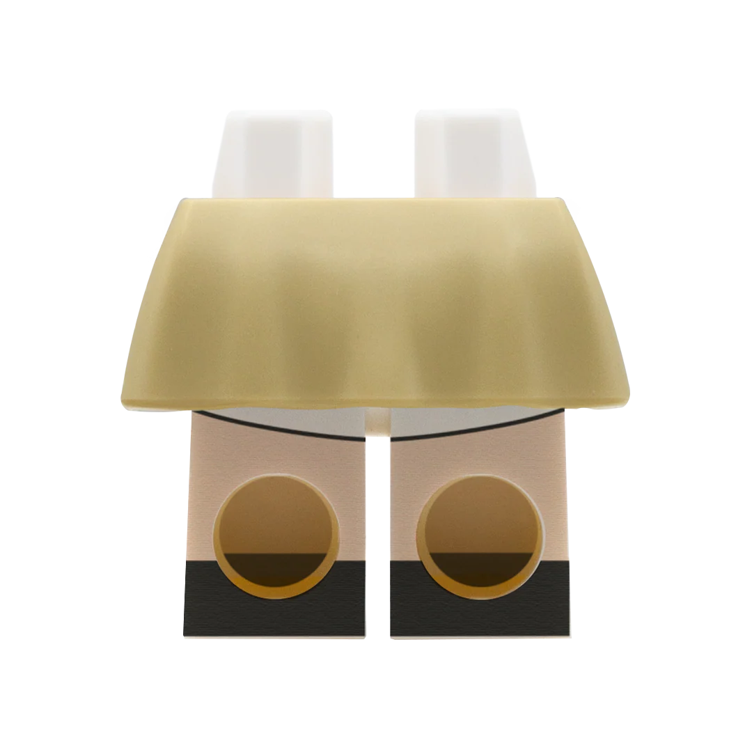 LEGO Light Tan Skirt With Shorts - Minifigure Skirt - Image 4