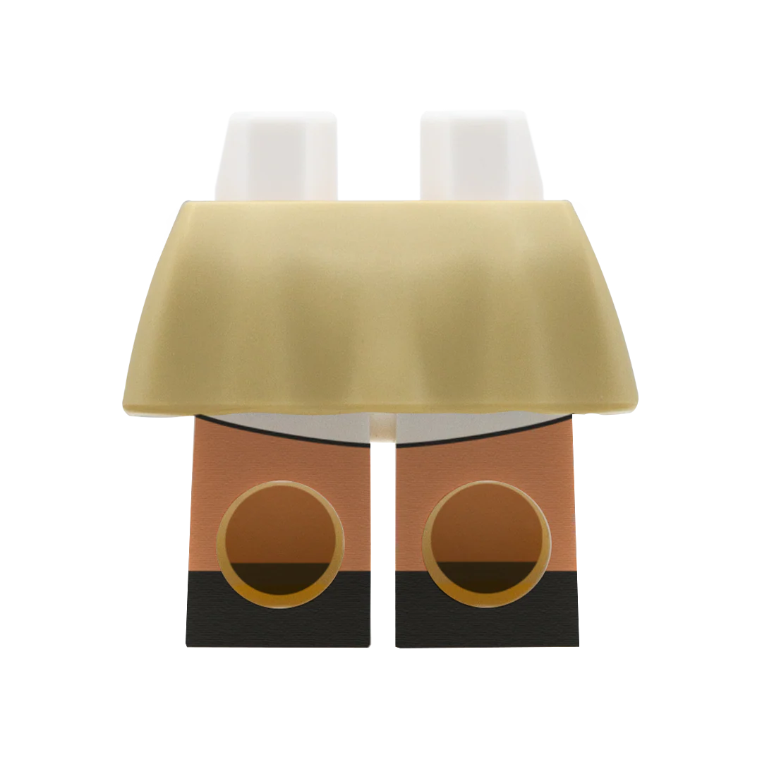 LEGO Light Tan Skirt With Shorts - Minifigure Skirt - Image 6
