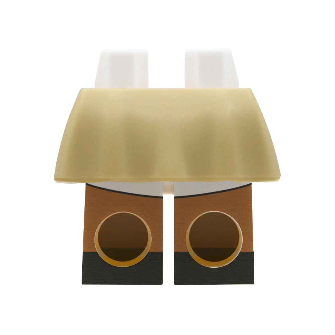 LEGO Light Tan Skirt With Shorts - Minifigure Skirt - Image 8