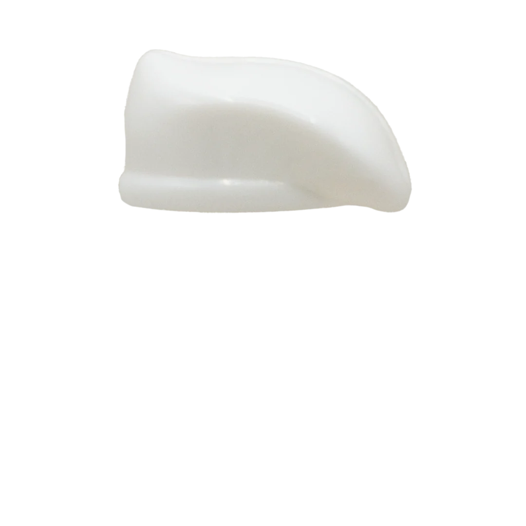 LEGO White Beret with Silver Badge - Brickforge Minifigure Hat - Image 2