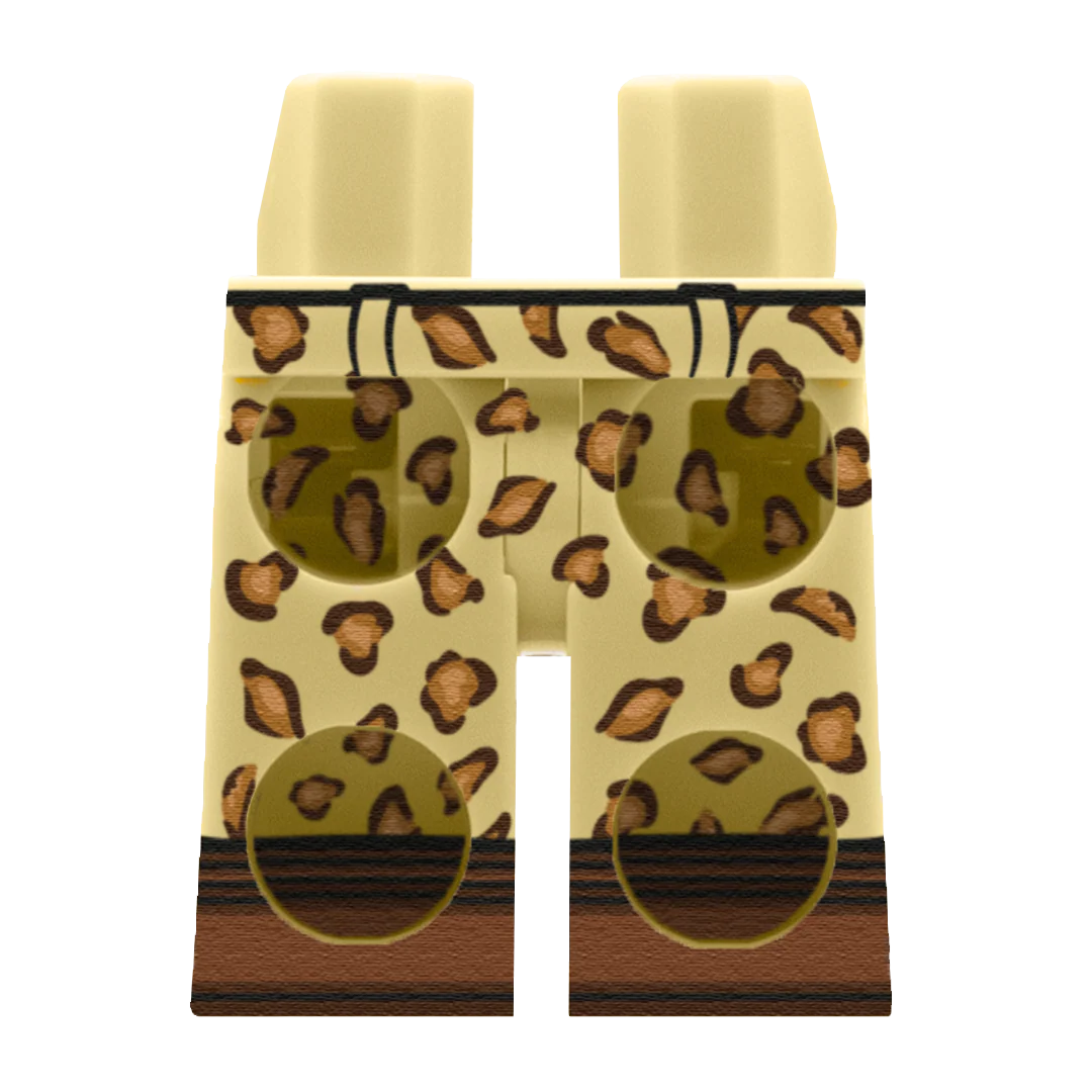 Leopard Print Trousers (Various Skin Tones) - Custom Printed Minifigure Legs - Image 10