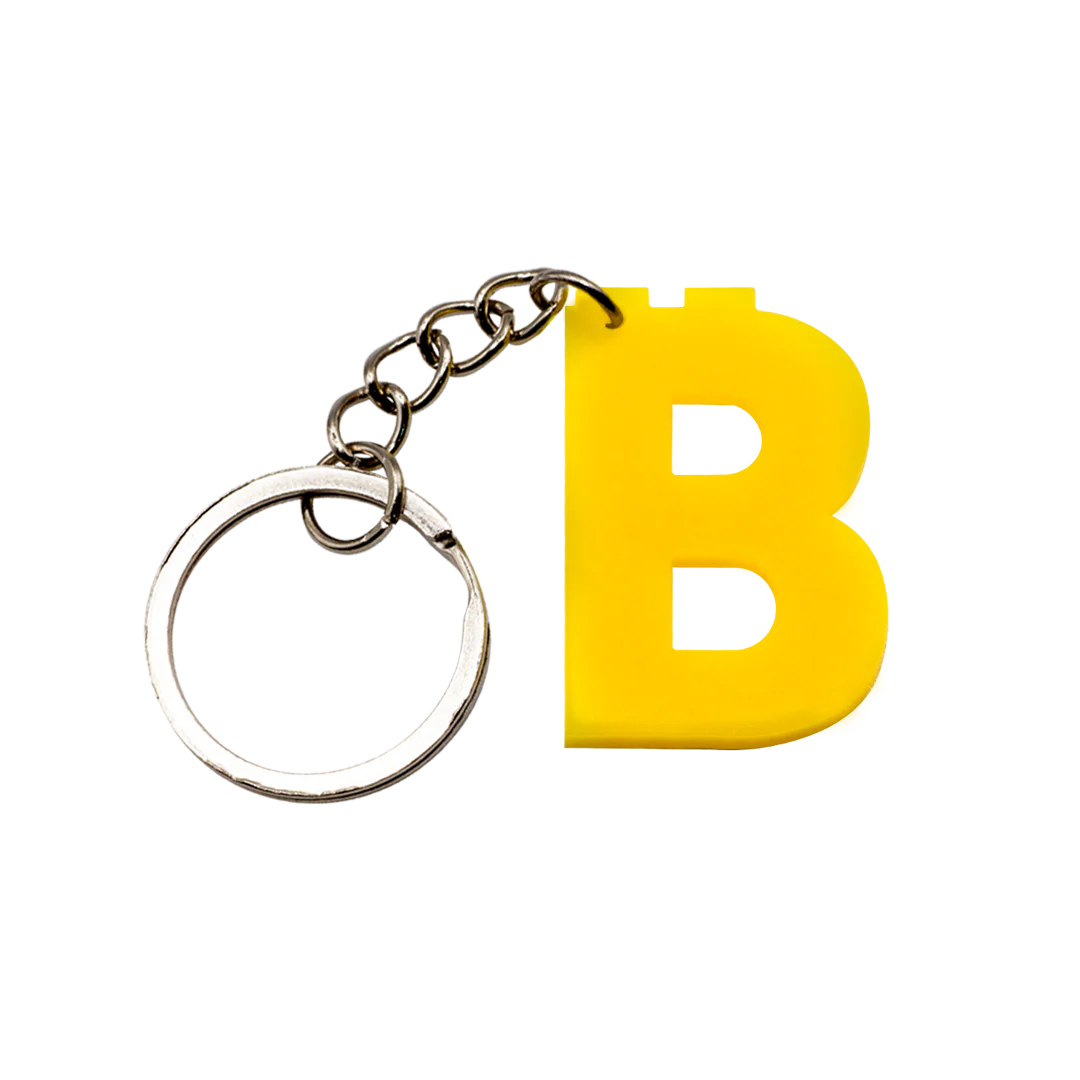 Letter Keychain - Laser Cut Acrylic - Image 2