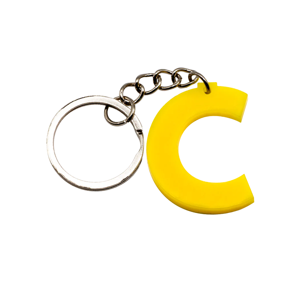 Letter Keychain - Laser Cut Acrylic - Image 3