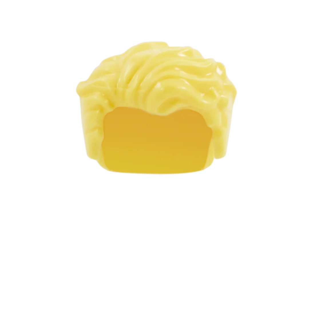 Light Blonde Movie Star Hair - LEGO Minifigure Hair