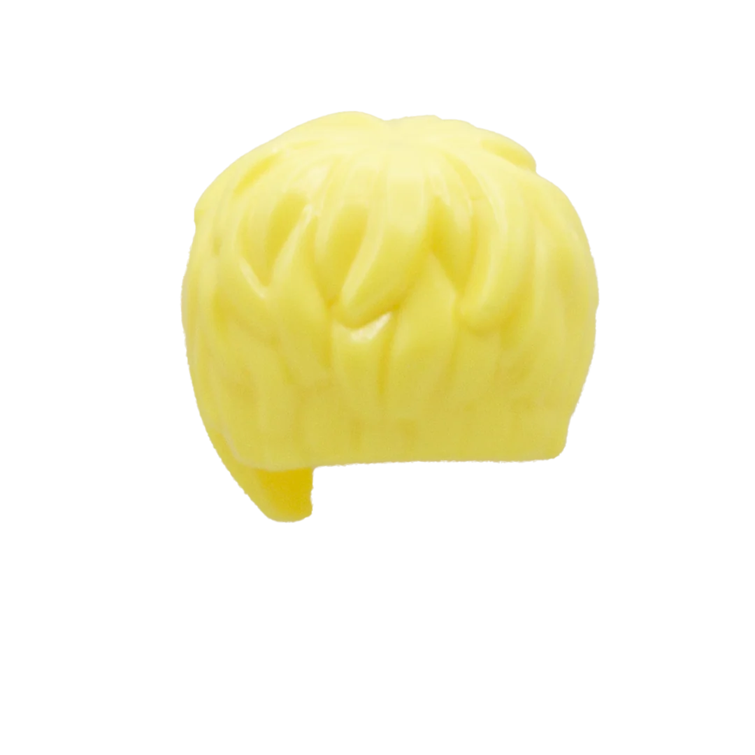 Light Blonde Short Stylish Asymmetrical - LEGO Minifigure Hair - Image 2