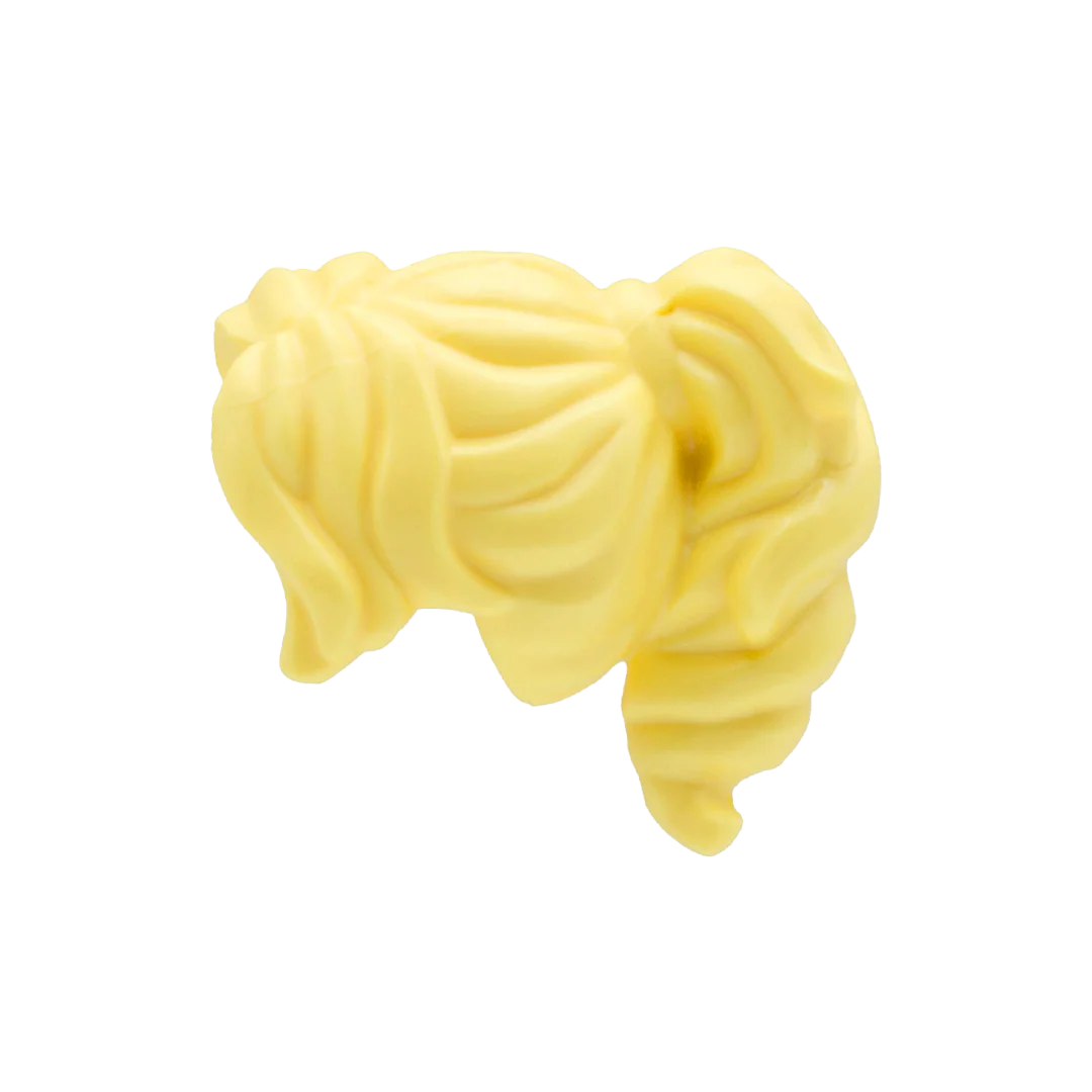 Light Blonde Thick Ponytail - LEGO Minifigure Hair - Image 4